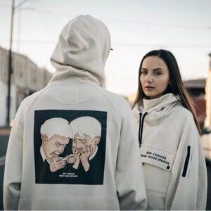 NOBADAY Outerwear by Never Been Done Snowboard Hoodie White size medium